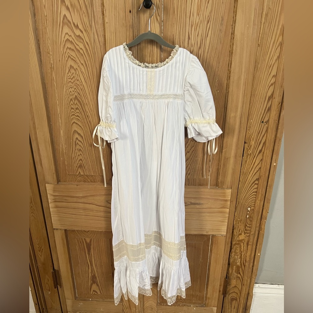 Smock Candy Elegant White and Cream Kids Dress